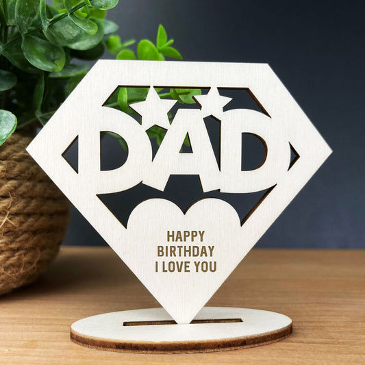 Dad Gift Plaque Birthday Gift For Dad Standing Plaque Gift