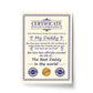 Novelty Gift For Daddy Print Funny Daddy Birthday Gift Thankyou