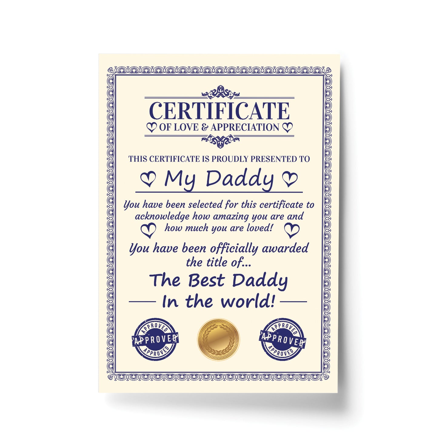 Novelty Gift For Daddy Print Funny Daddy Birthday Gift Thankyou