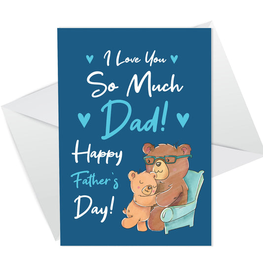 Happy Fathers Day Card For Dad Him Father's Day Card From Child