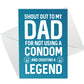 FUNNY Rude Birthday Fathers Day Card For Dad From Daughter Son