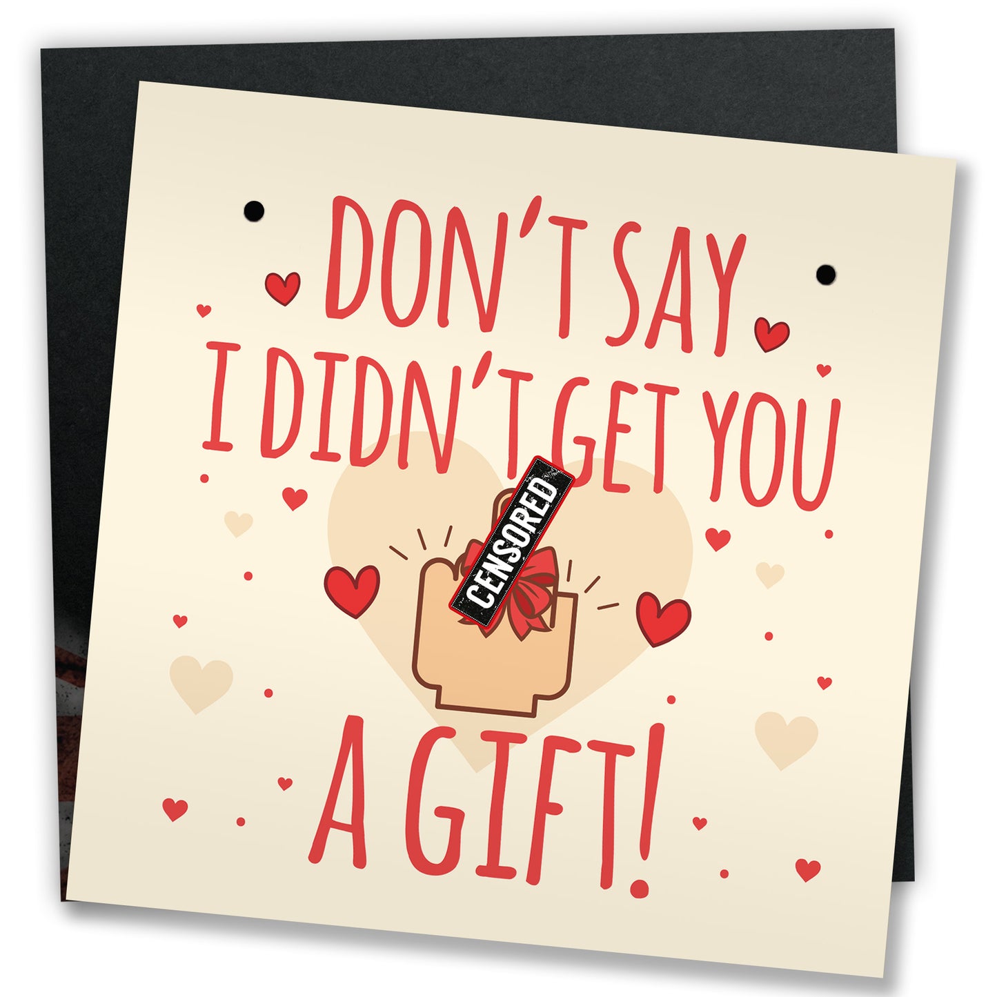 RUDE Birthday Card For Boyfriend Girlfriend Anniversary Gift