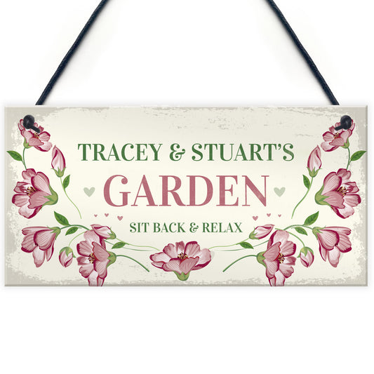 Garden Sign For Mum Nan Grandad Personalised Garden Shed Sign