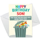 Funny Birthday Card For Son Lockdown Theme Novelty Card