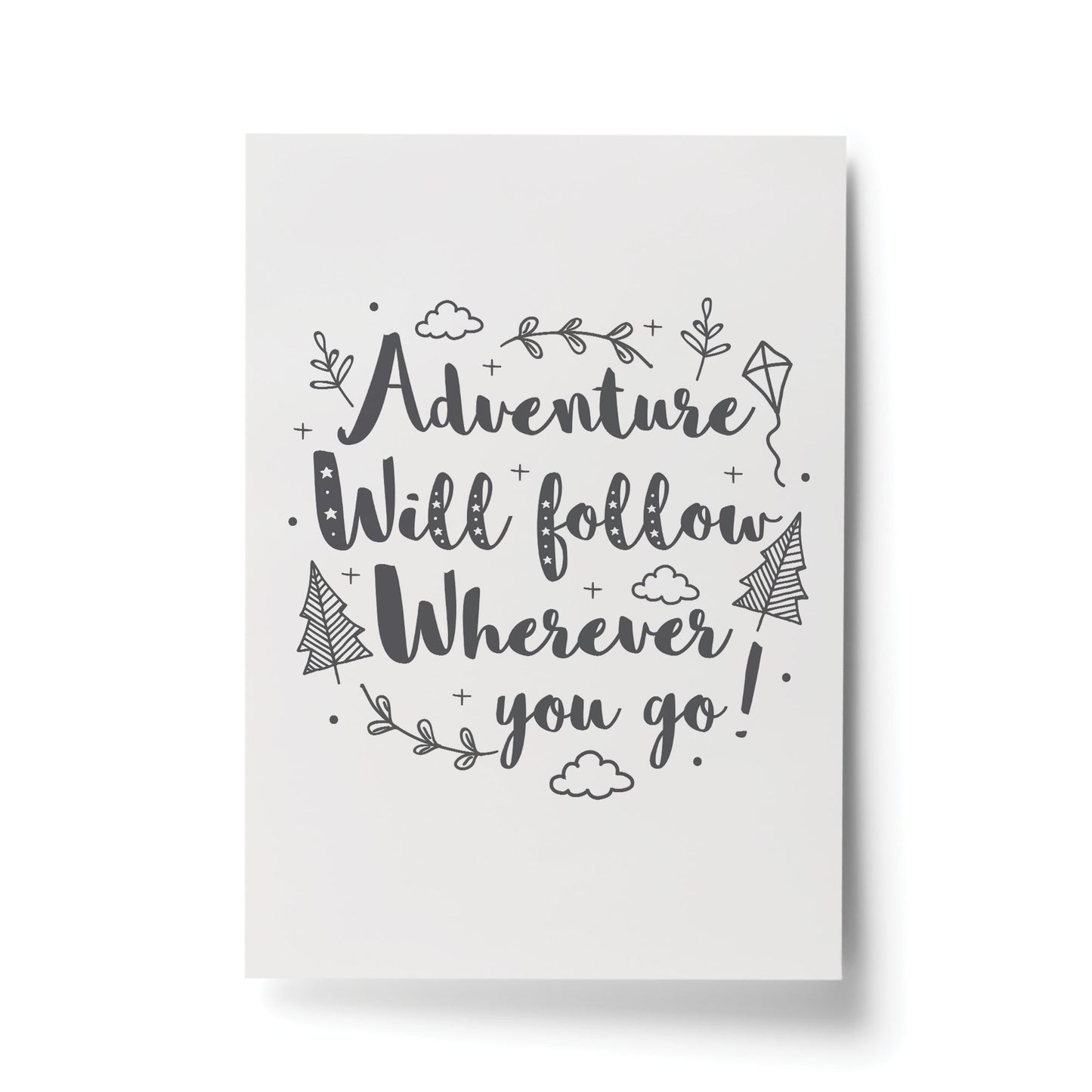Grey Nursery Prints Baby Room Girls Boys Bedroom Wall Art Gift
