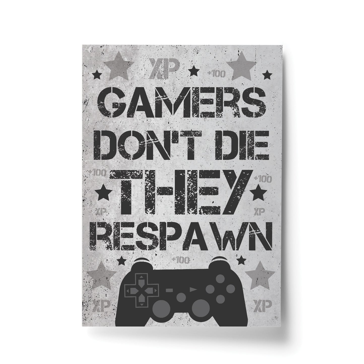 Grey Gaming Sign For Wall Gamer Gifts For Son Brother Dad