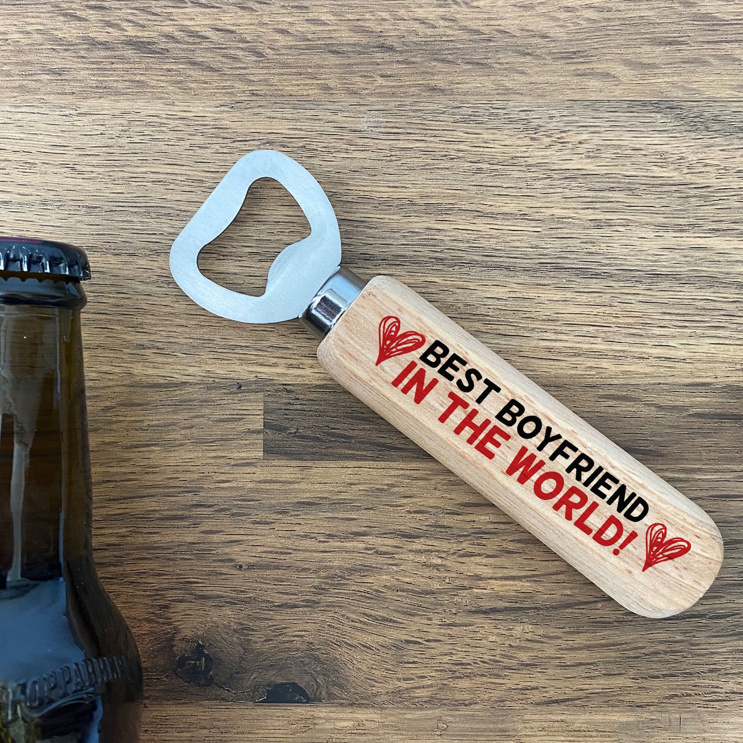 Wooden Bottle Opener Gift For Boyfriend Anniversary Gifts