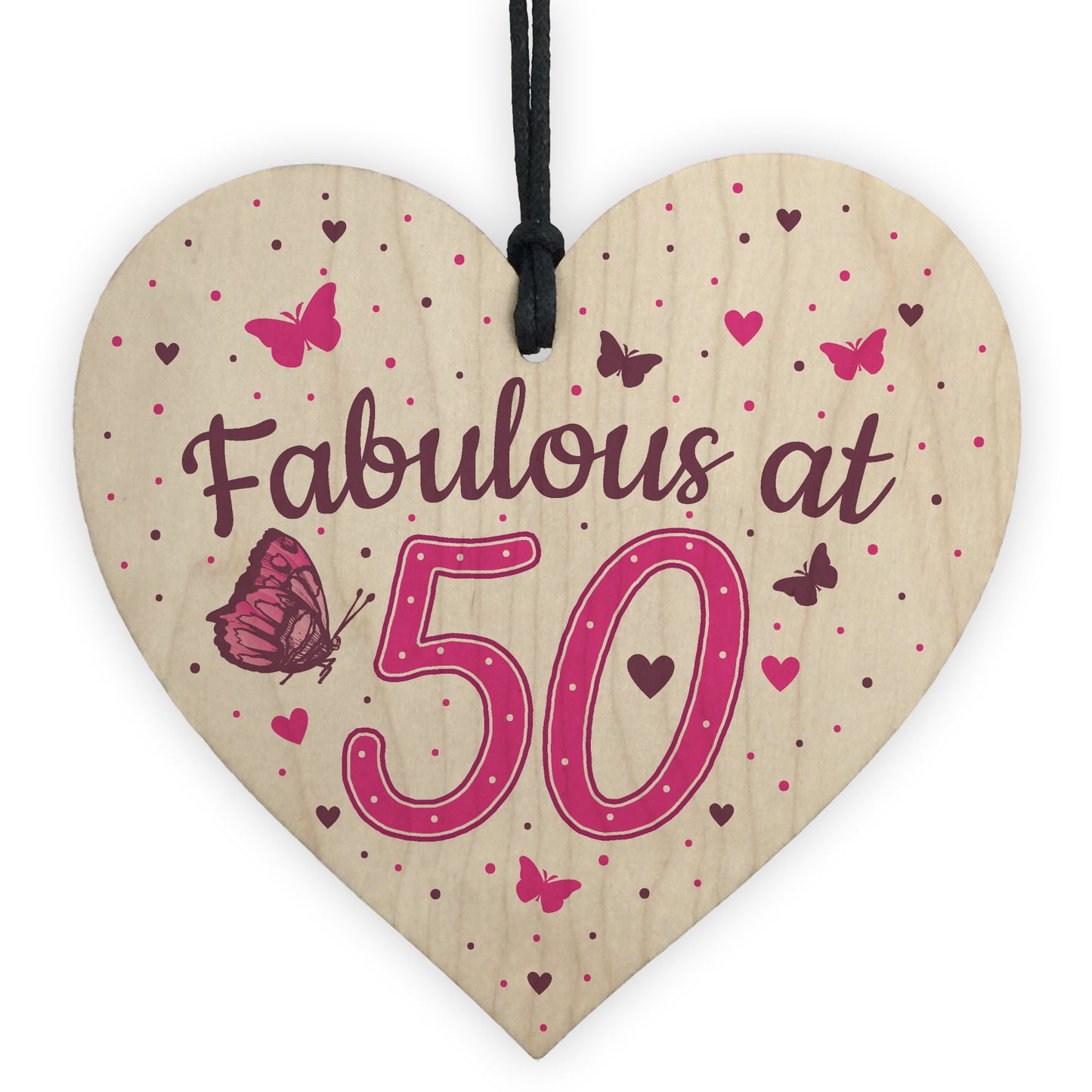 Fabulous At 50 50th 40th 60th Birthday Gifts For Women Men Heart
