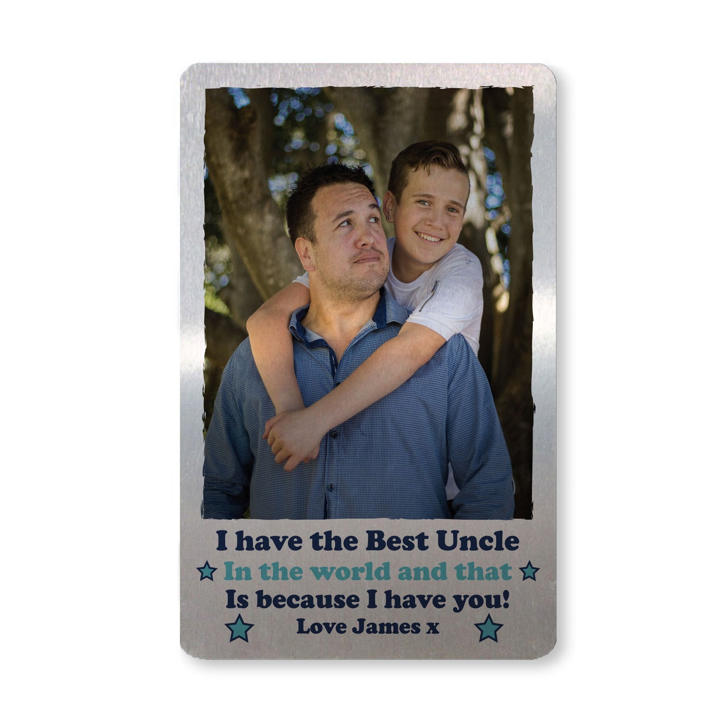 Best Uncle Gift Novelty Personalised Wallet Card Insert Brother