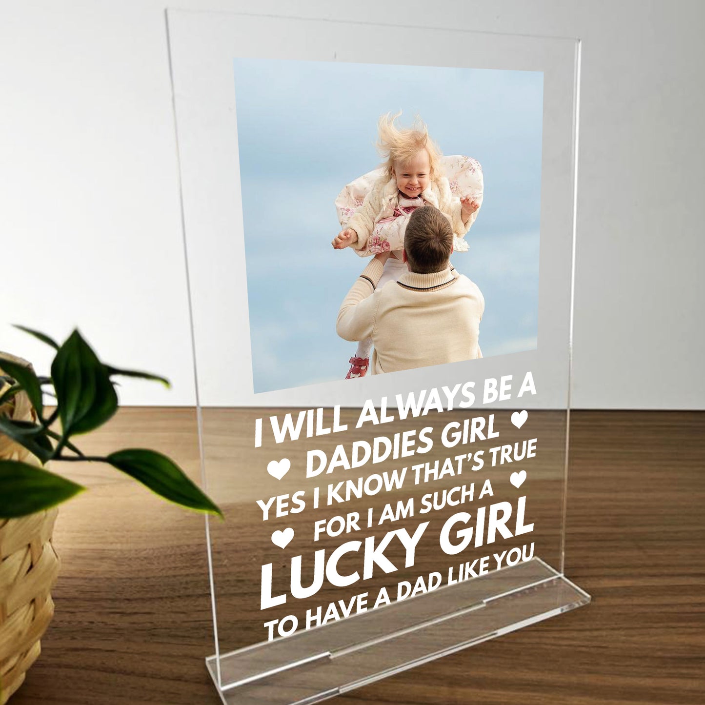 Personalised Dad Gifts From Daughter Custom Plaque Fathers Day