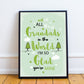 FRAMED Grandad Birthday Gift Grandad Gift From Granddaughter