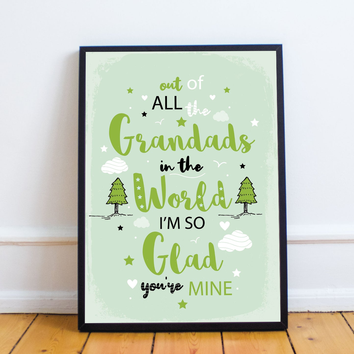 FRAMED Grandad Birthday Gift Grandad Gift From Granddaughter