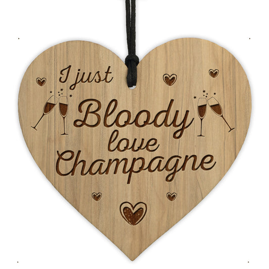 Funny Friendship Gift Bar Sign Hanging Wooden Heart Wall Sign