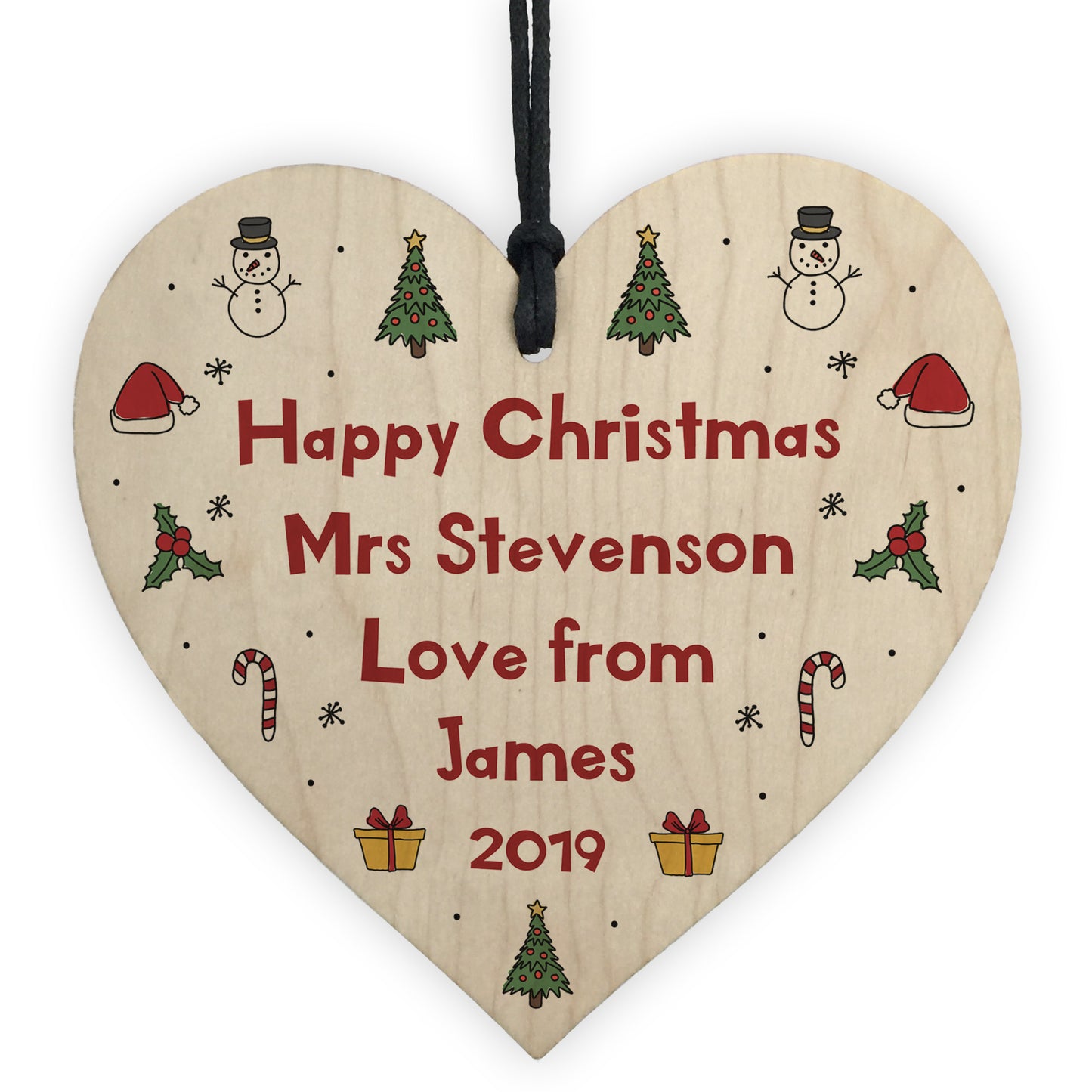 Personalised Teacher ThankYou Gift Christmas Gift School Nursery