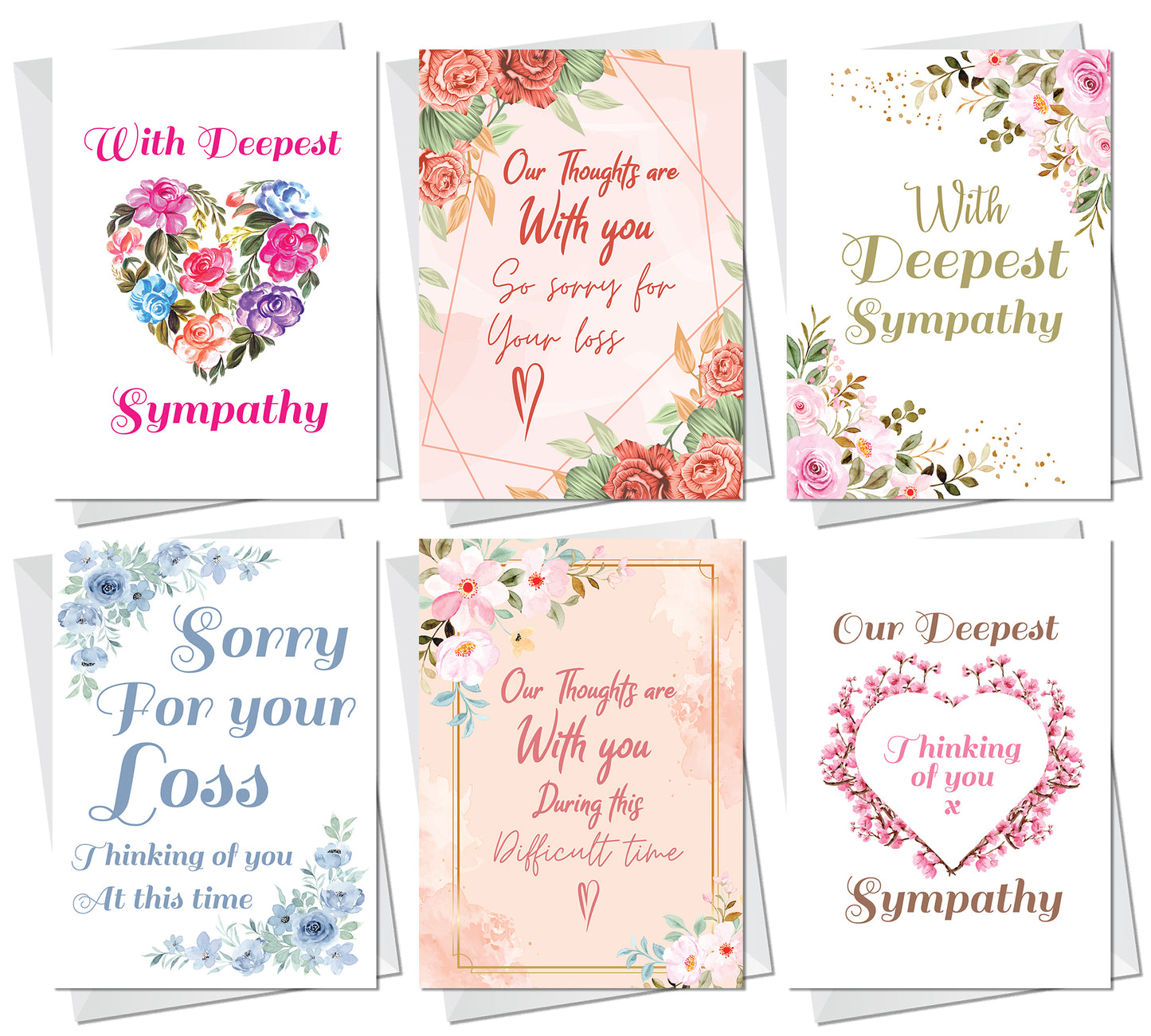 Sympathy Cards Pack of 30 Sympathy Cards Condolence Bereavement
