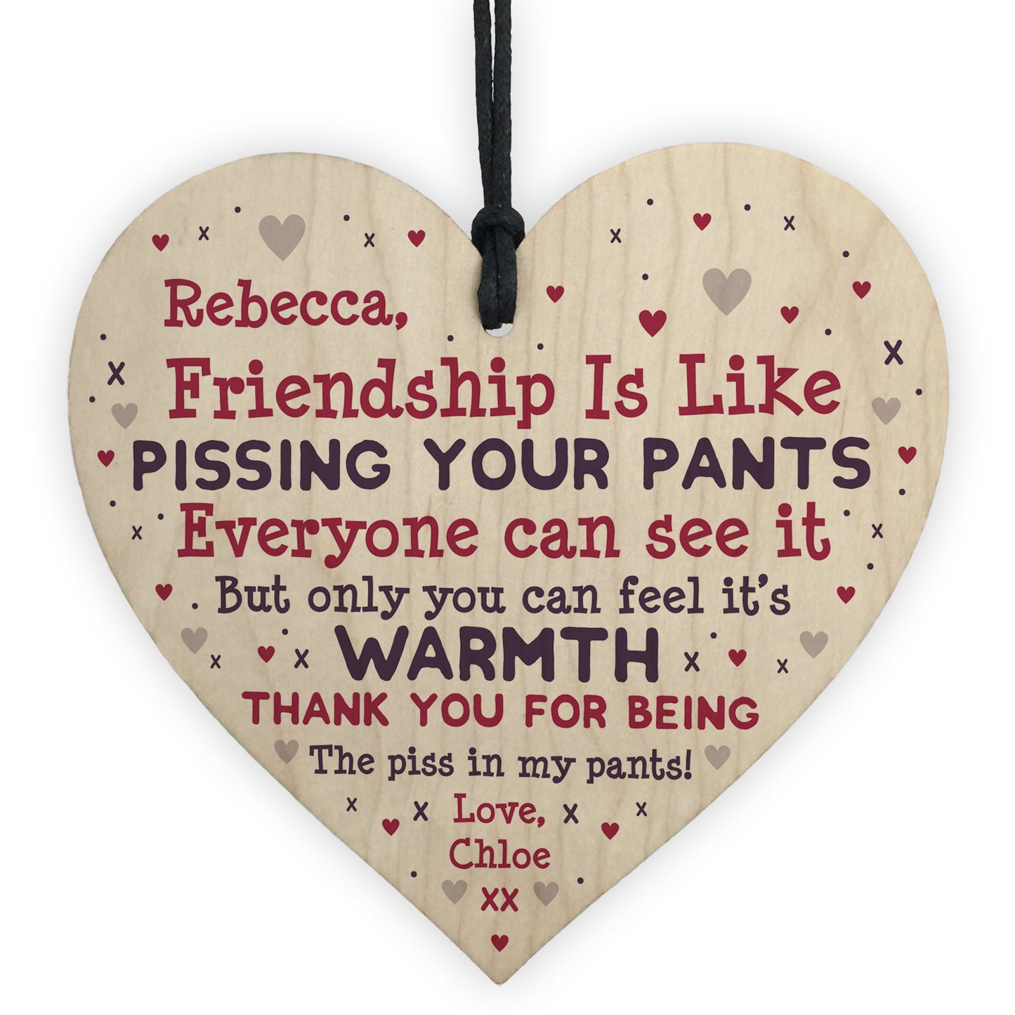 Best Friend Sign Personalised Friendship Gift Funny Thank You