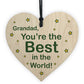 Best Grandad Gifts Wood Heart Fathers Day Birthday Gift