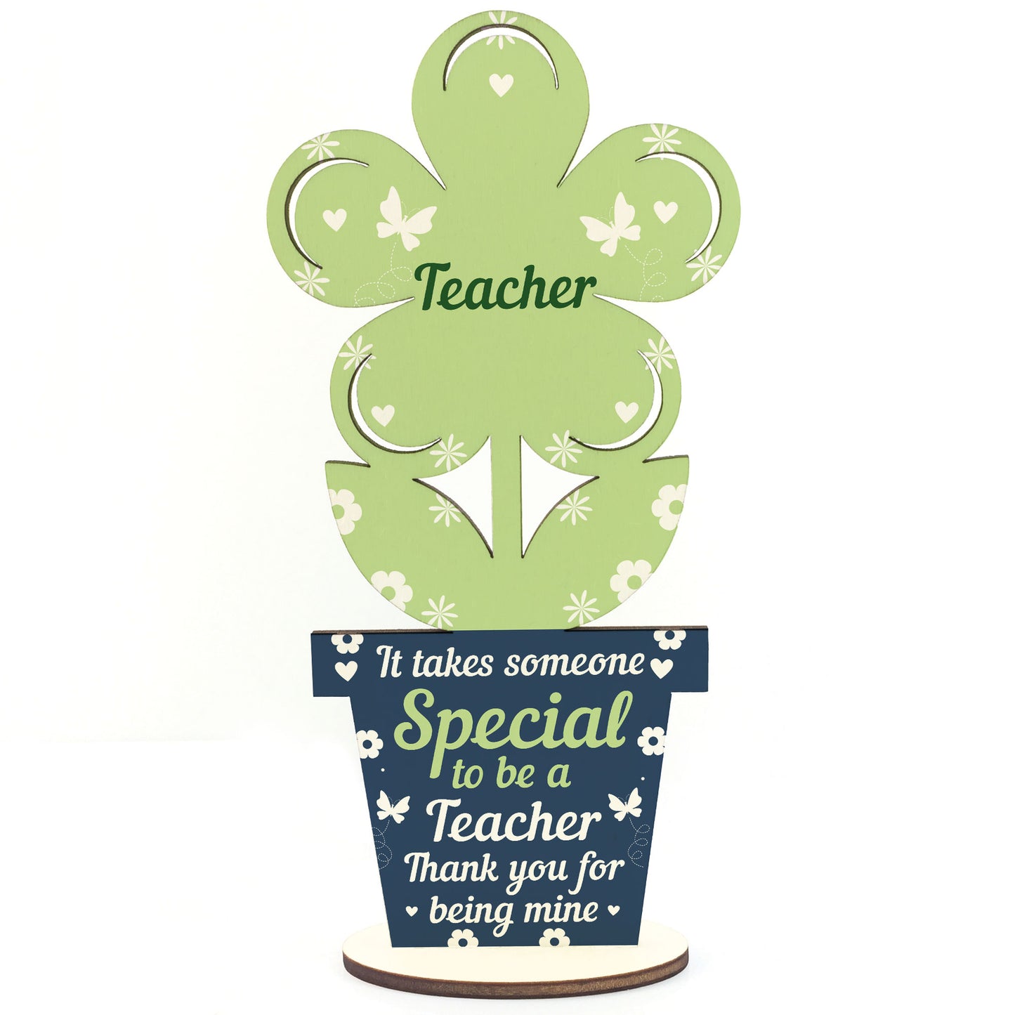 Gift For Teacher Wood Flower Thank You Teacher Gift Leaving Gift