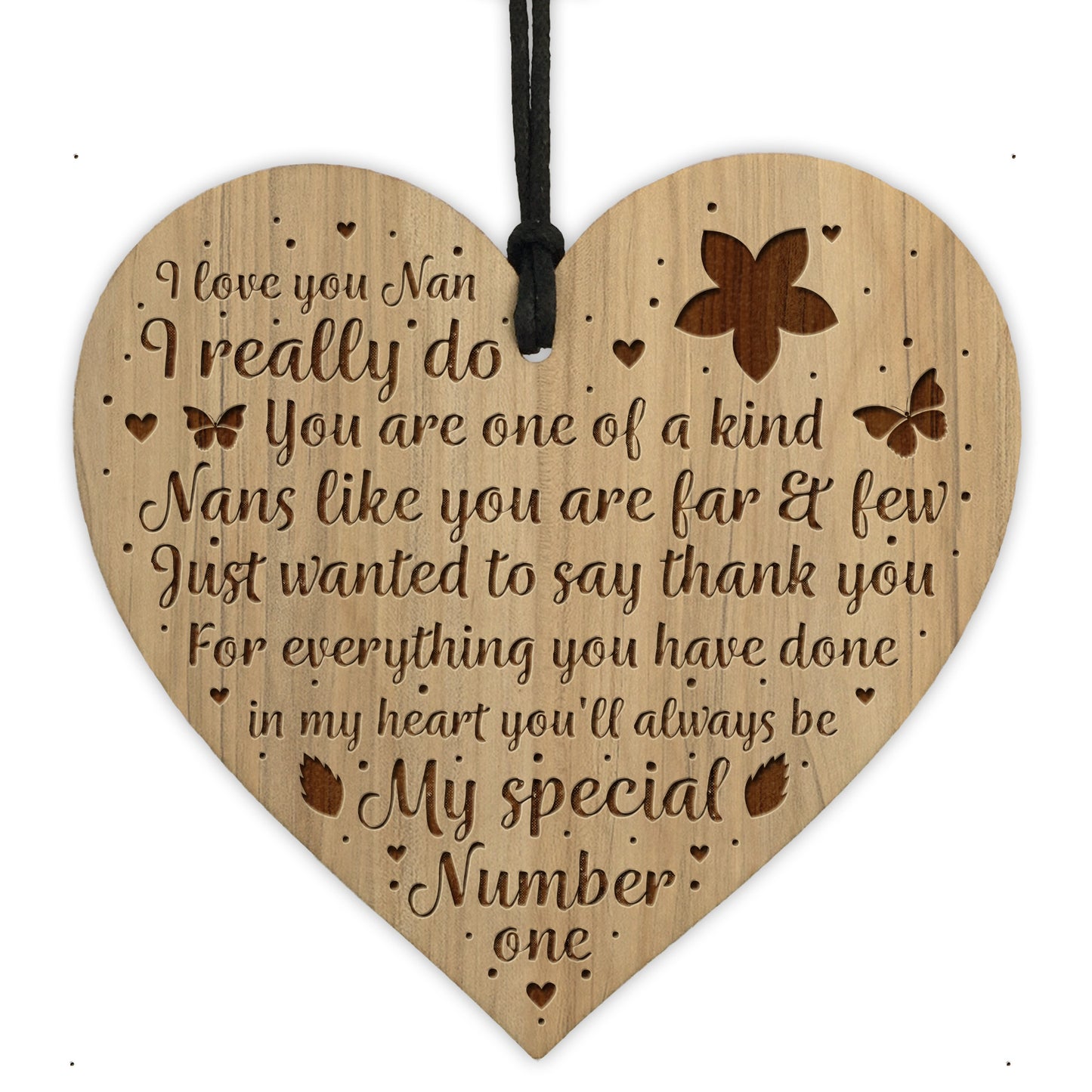 Love You NAN GIFT For Birthday Christmas Thank You Engraved
