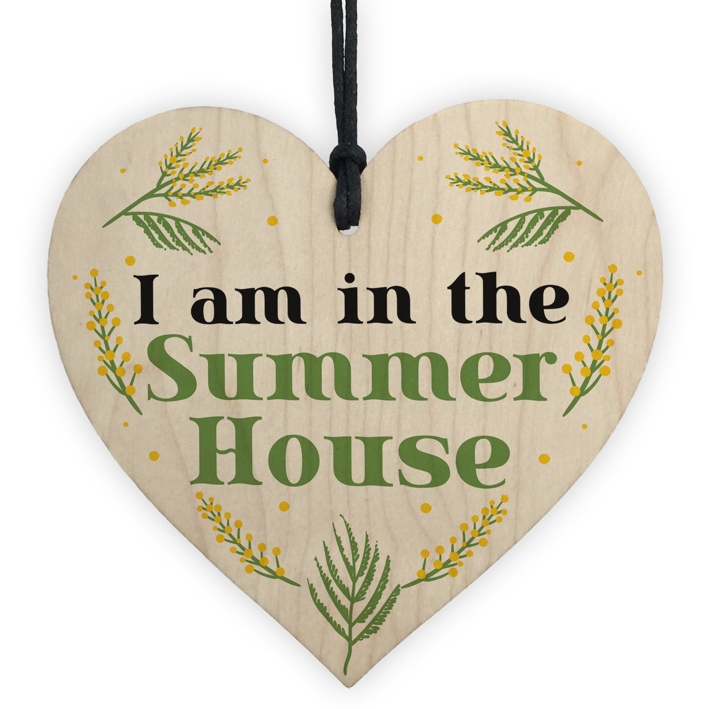 I Am In The Summerhouse Sign Hanging Door Sign Wood Heart