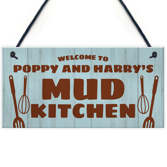 Mud Kitchen Personalised Hanging Garden Sign Play House Decor