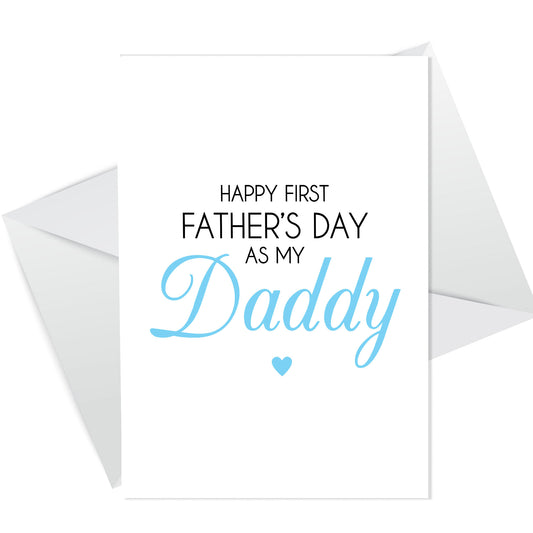 1st Fathers Day Card For Daddy Greetings Card Card From Bump