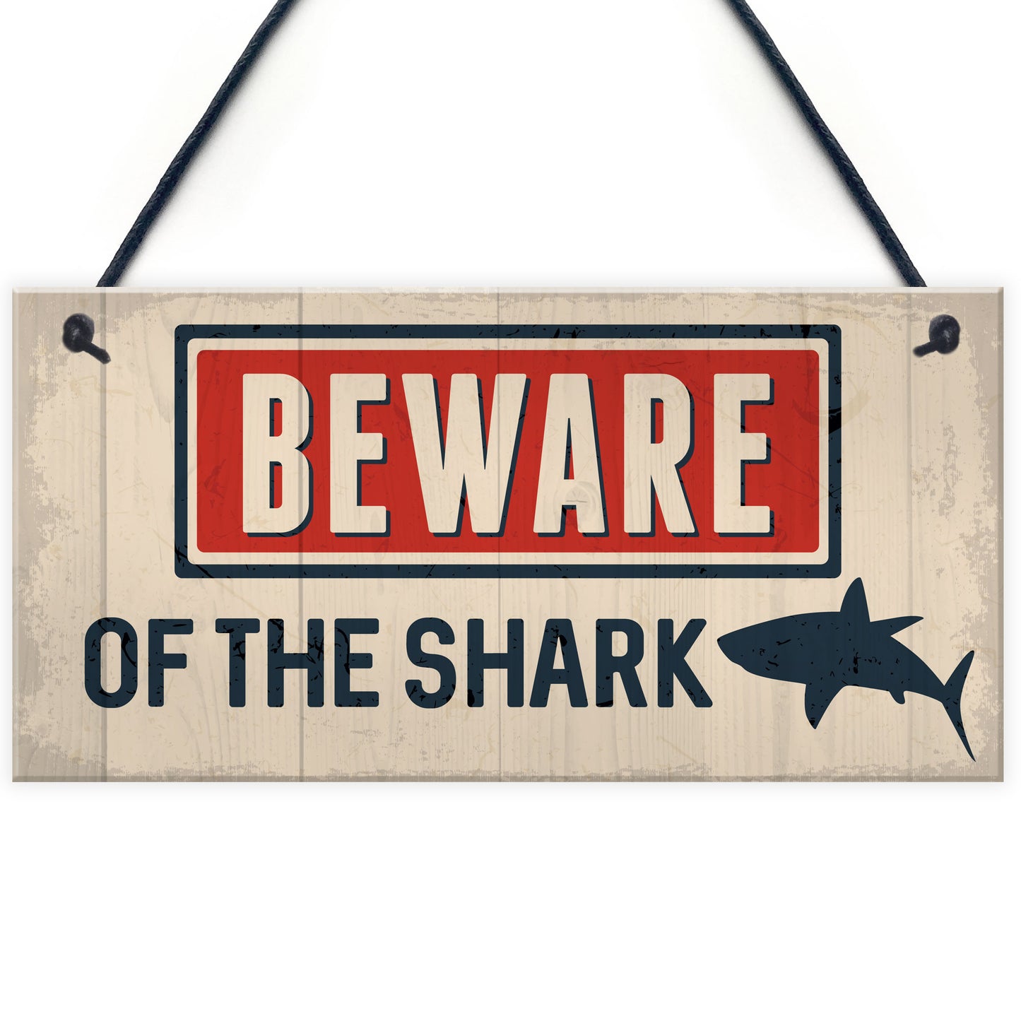 Funny Beware Of The Shark Hot Tub Sign Novelty Lazy Spa Signs