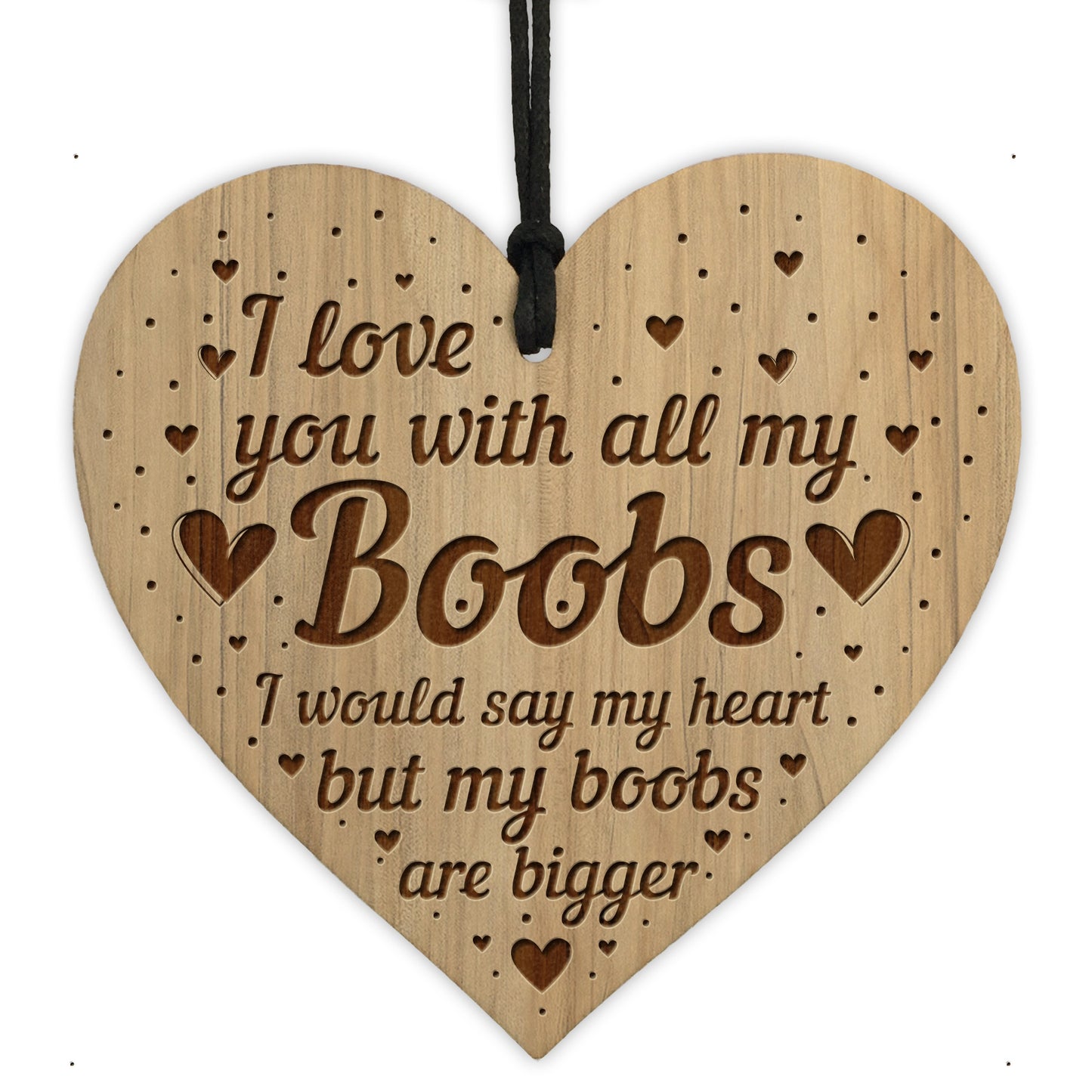 Funny Gift For Boyfriend Husband Engraved Heart Rude Birthday