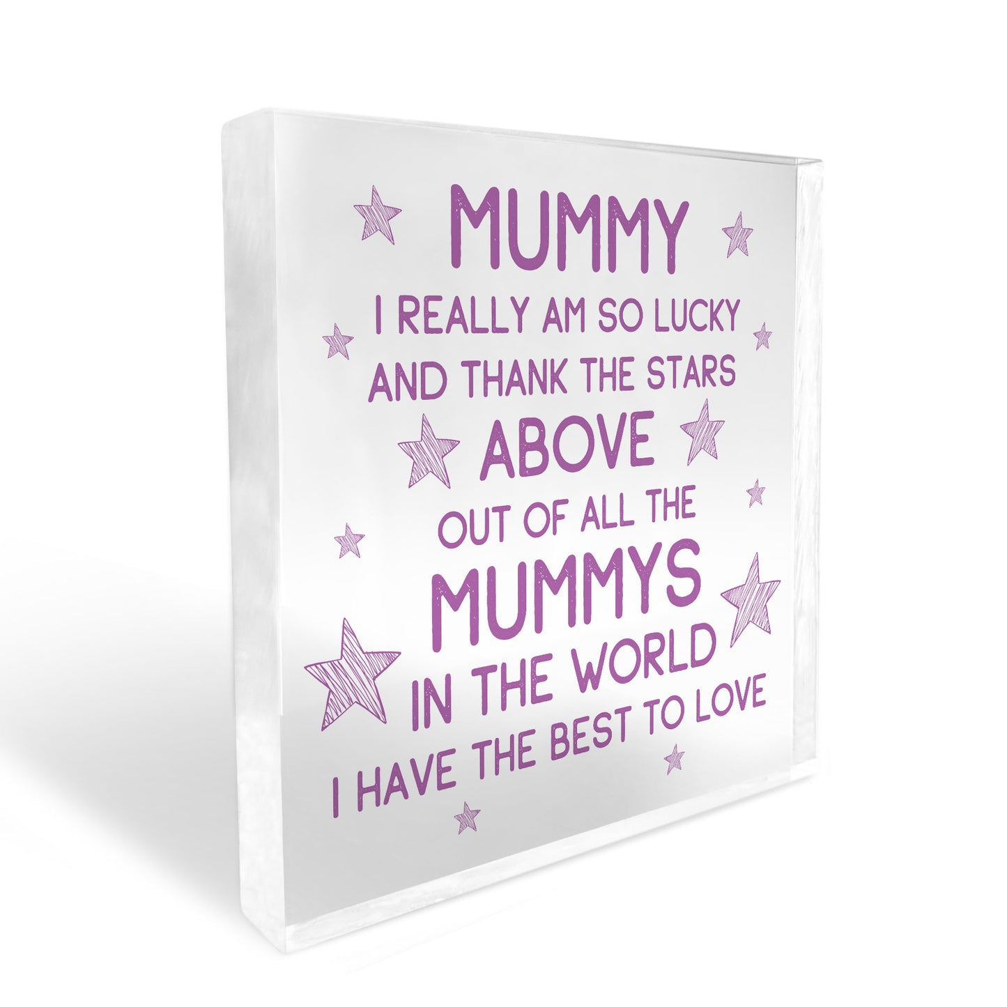 Mummy Gifts Acrylic Block Mummy Christmas Birthday Gifts For Her