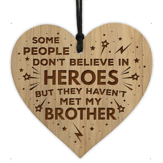 Brother Gifts From Sister Engraved Heart BROTHER Birthday Xmas