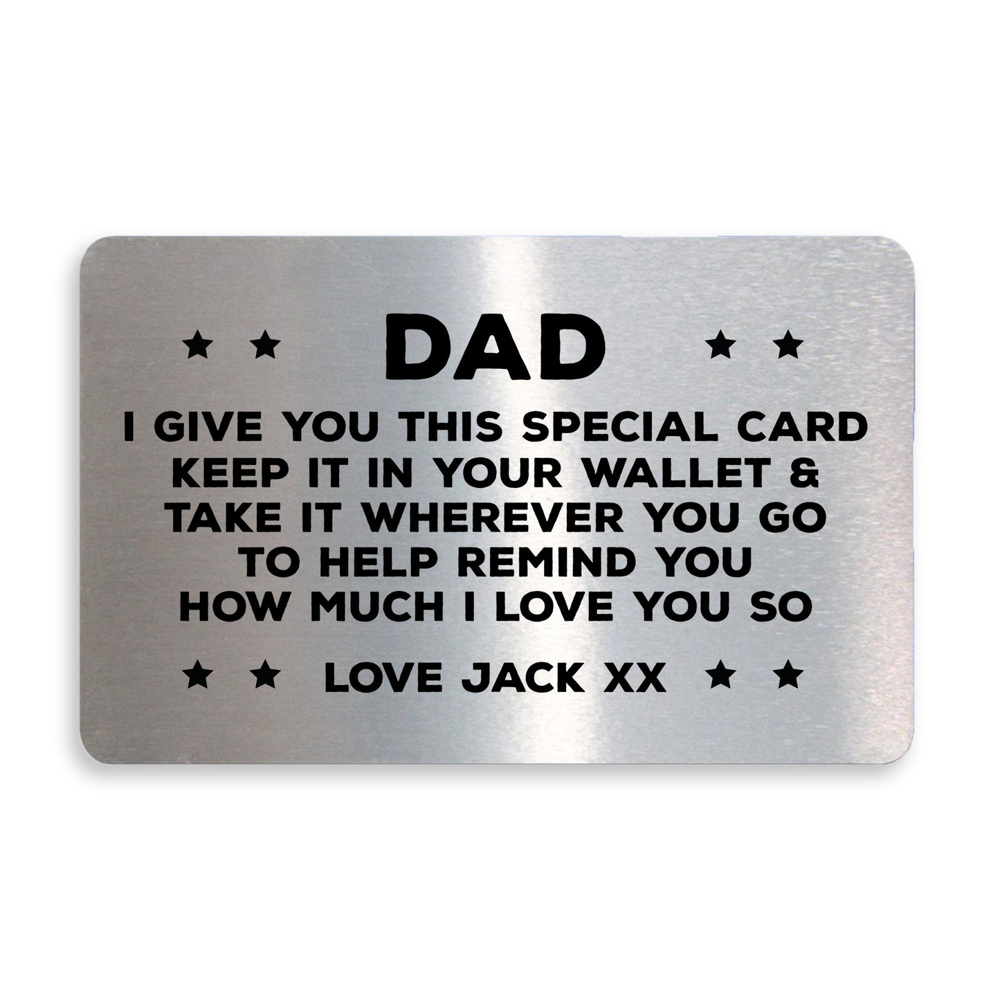 Gift For Dad Birthday Christmas Personalised Insert Novelty