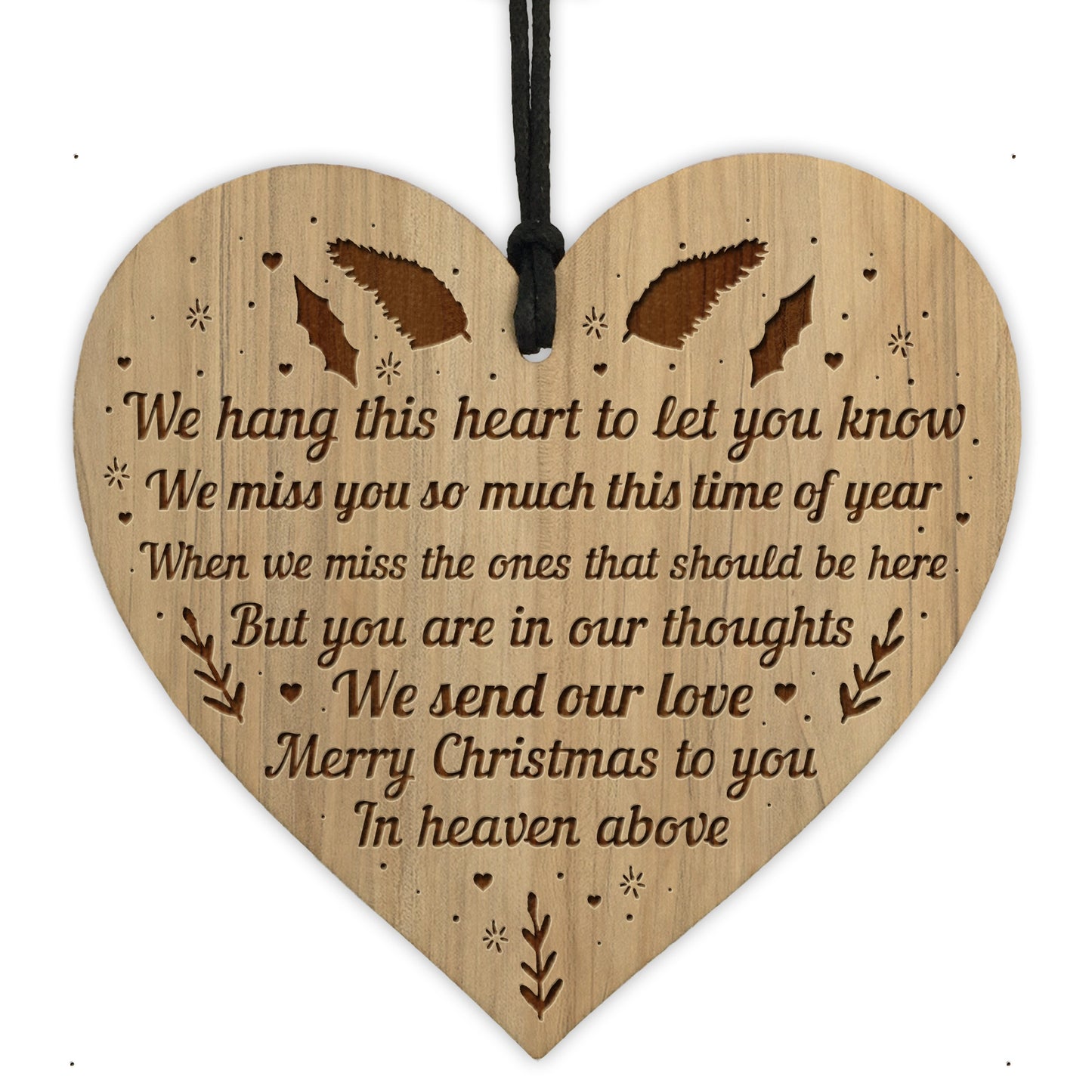 Christmas Memorial Hanging Bauble Engraved Tree Decoration