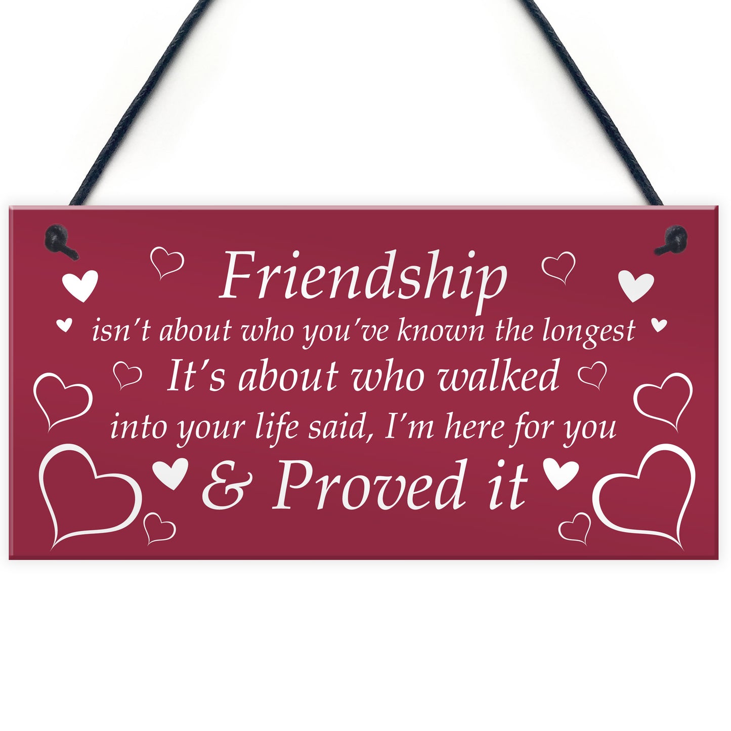 Friendship Plaque Hanging Sign Special Quote Christmas Birthday