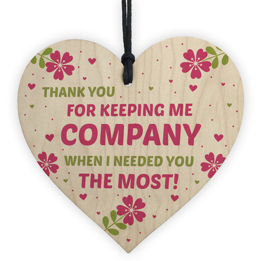 Thank You Gift For Volunteer Carer Wooden Heart Gift For Him Her