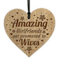 Girlfriend Gift Wife Gift Engraved Heart Engagement Wedding Gift
