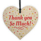 Thank You Teacher Midwife Tutor Friend Handmade Wood Heart Gift