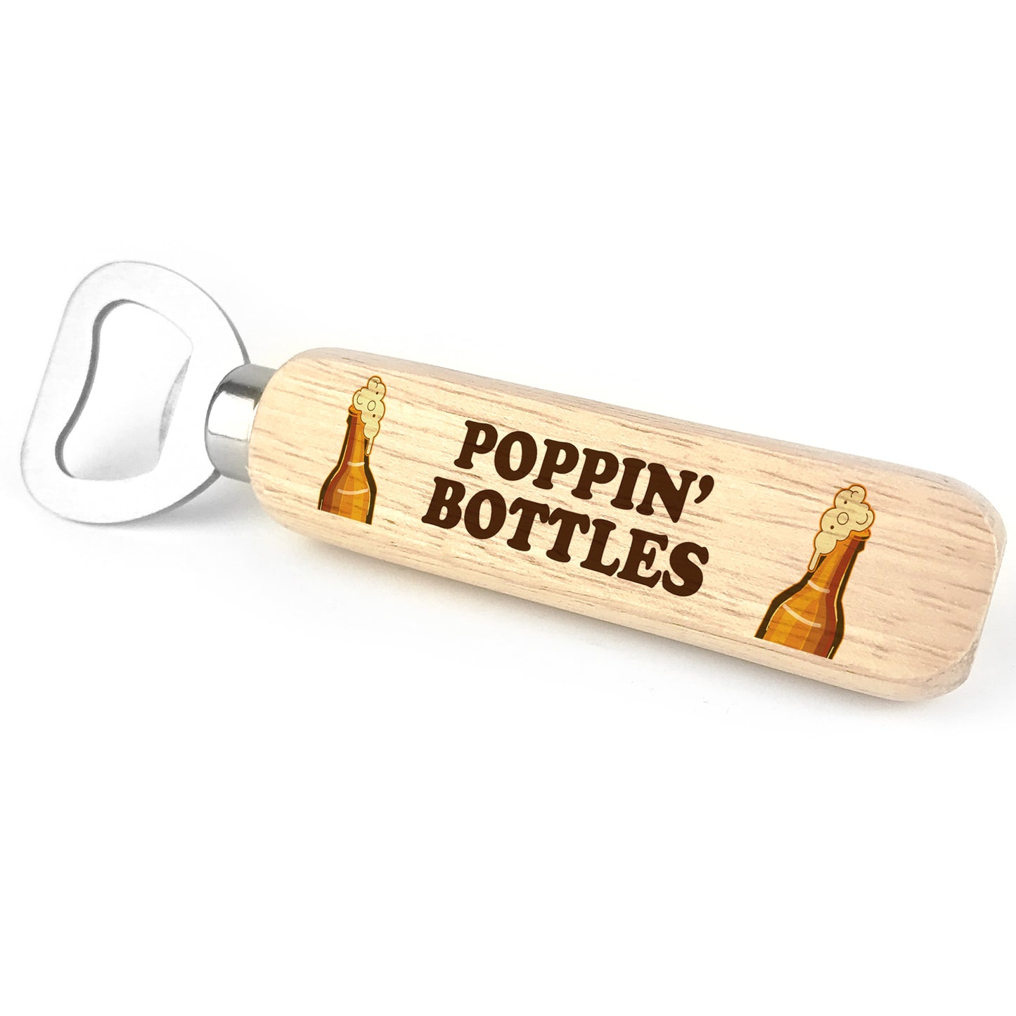 Funny Gift For Men Wooden Bottle Opener Alcohol Beer Gift