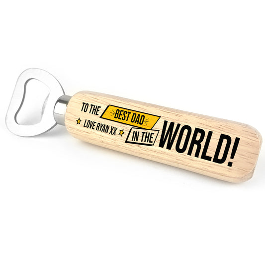 Best Dad Bottle Opener PERSONALISED Fathers Day Birthday