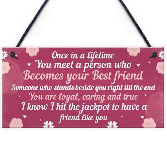 BEST FRIEND Birthday Christmas Gifts Friendship Plaque Keepsake