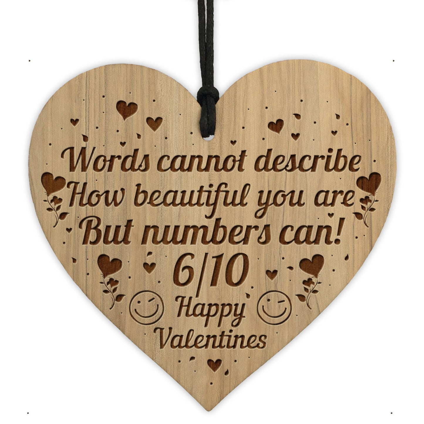 Funny Rude Valentines Present Engraved Heart Husband Wife Gifts