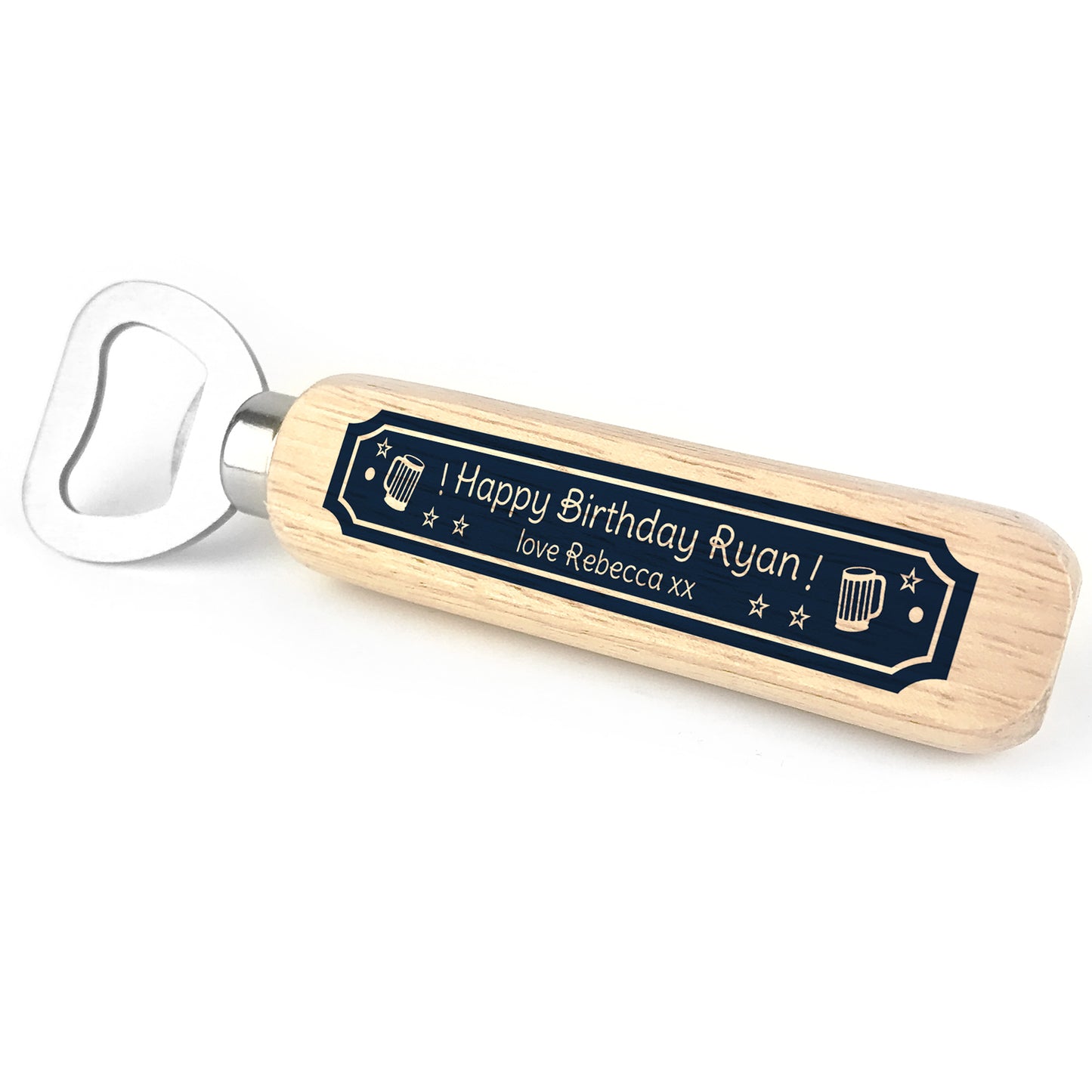 Personalised Novelty Birthday Gift Bottle Opener Gift For Him