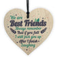 Best Friend Wood Heart Sign Christmas Gift For Friend Keepsake