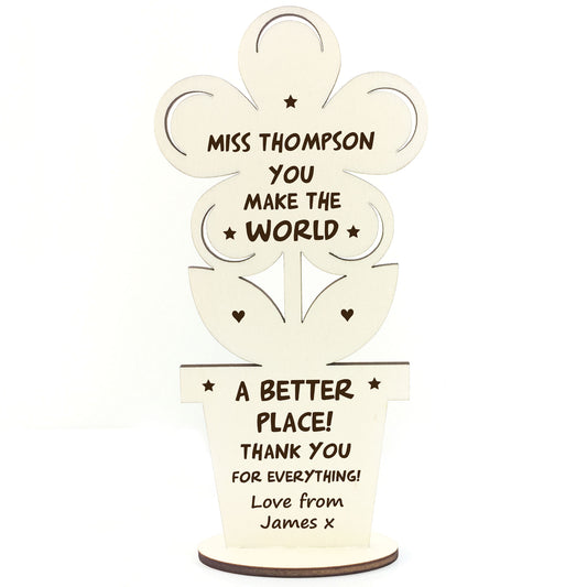 Thank You Gift For Teacher Him Her School Nursery Gift