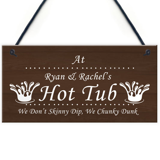Personalised Any Name's Hot Tub Sign Novelty Hot Tub Accessories