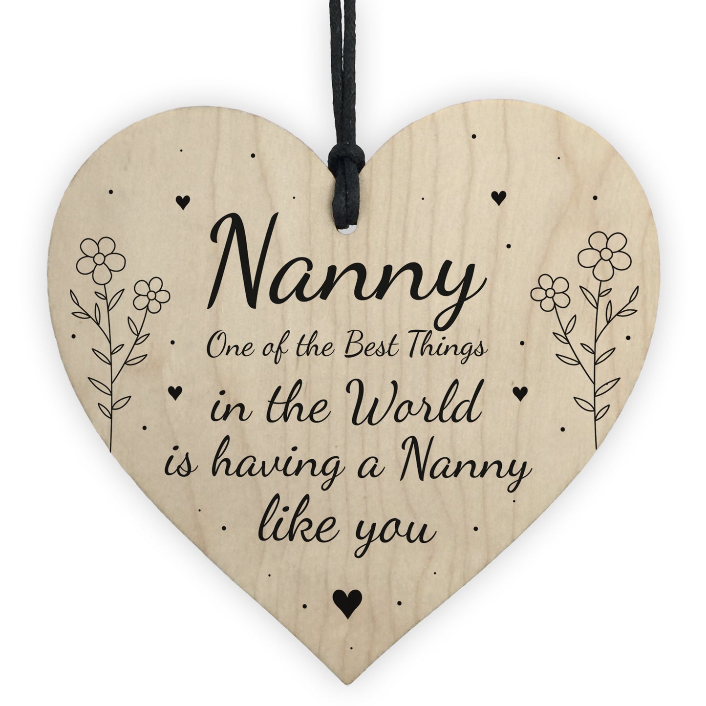 Mothers Day Gift For Nanny Heart Thank You Birthday Gift