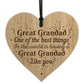 Great Grandad Gifts Engraved Heart Great Grandad Birthday Xmas