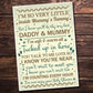 Baby Shower Thank You For Coming Table Wall Plaque Decoration