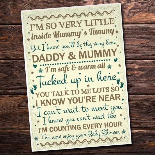 Baby Shower Thank You For Coming Table Wall Plaque Decoration