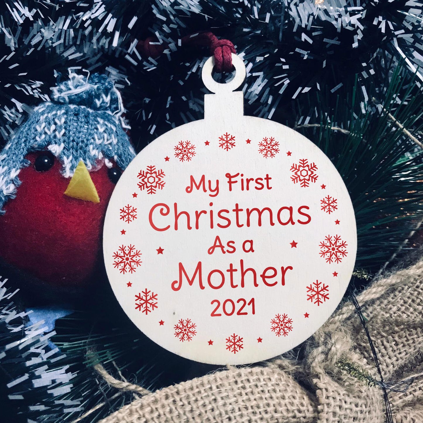My First Christmas As A Mother Mummy Gift Hanging Tree Decor