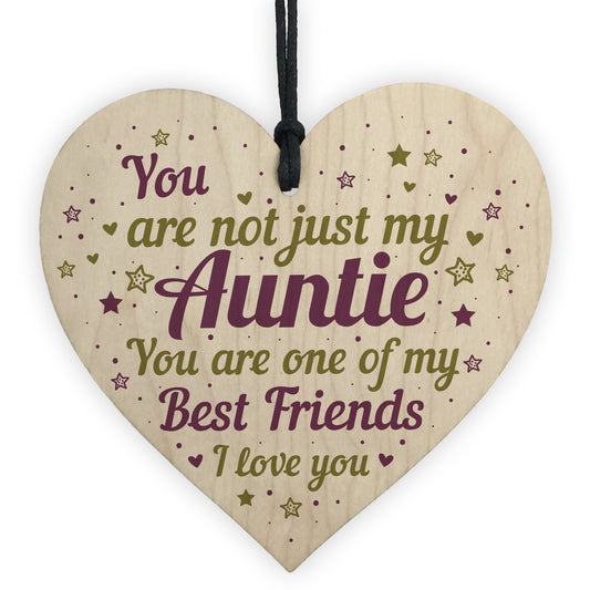 Auntie Birthday Gifts Auntie Christmas Gifts Wooden Heart Sign